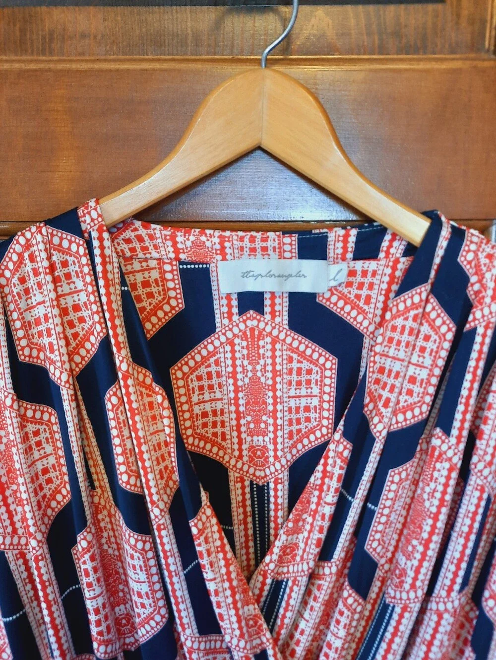 T-Bags Of Los Angeles Geometric Sleeveless Shorts Romper Pockets Size Large - Picture 5 of 16